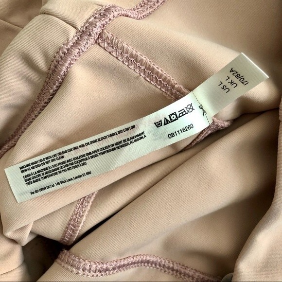 NEW Free People X FP Movement On Cloud Nine Legging Pink Pearl Size Large - Picture 11 of 11